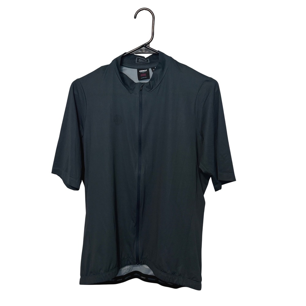 Ornot Cycling Jersey Mens XL Blue Short Sleeve Full Zip Bike Top Shirt Bicycle
